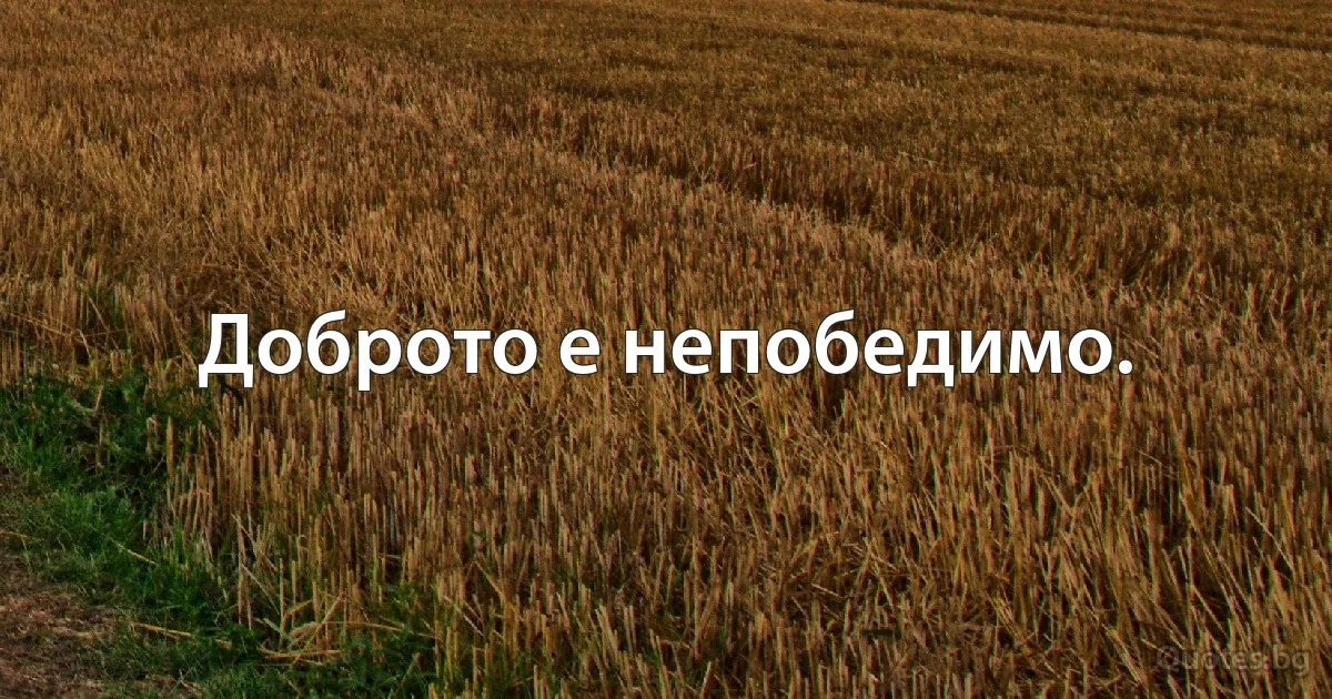 Доброто е непобедимо. (INZ BG)